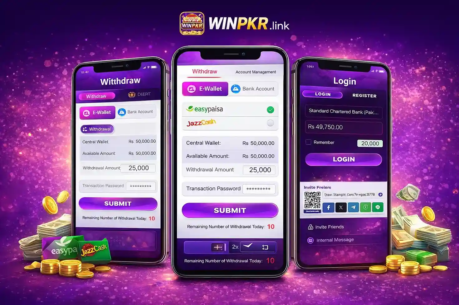 Withdraw WinPKR